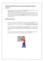 Vorschau - Arbeitsblätter - Aktuelle Stunde - Präsentation Bewertungsraster - Seite 2