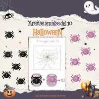 Vista previa - Refuerzo / NEE / Materiales de apoyo - ARAÑAS AMIGAS 10 - METHOD ABN - HALLOWEEN - Portada