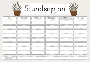 Vorschau - Poster - Stundenplan - neutral für Sek I - Seite 3