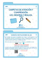 Vista previa - Hojas de trabajo - CARPETAS DE ATENCIÓN Y COMPRENSIÓN. LEE, OBSERVA Y REALIZA - página 1