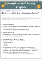 Vorschau - Stundenentwürfe - Wortschatzeinführung Englisch - Seite 1