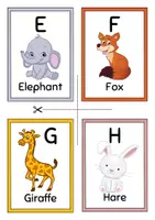 Vorschau - Spiele - Alphabet lernen Englisch - Lernkarten ABC - Seite 2