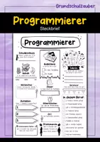 Vorschau - Arbeitsblätter - Steckbrief Programmierer - Deckblatt