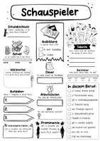 Vorschau - Arbeitsblätter - Steckbrief Schauspieler - Seite 1