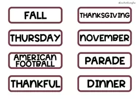 Vista previa - Unidades / Secuencias / Situaciones de Aprendizaje - THANKSGIVING LEARNING STATIONS PACK - página 3