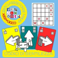 anteprima - Programmi scolastici / Materiali per docenti - Codici di gentilezza CODEWEEK 2023 - Pagina di copertina