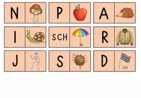 Vorschau - Spiele - Anlautdomino Herbst / Halloween (1.Klasse) - Seite 3