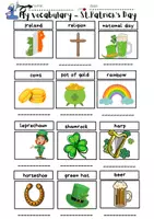 anteprima - Esercizi - Inglese Fogli di lavoro: St.Patrick`s Day - Pagina 1