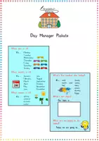 Vorschau - Anderer Materialtyp - Day Manager: Tafelmaterial & Sprechanlässe (Rituale) - Englisch - Kl. 3/4 - Deckblatt