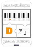 Vorschau - Mal- und Bastelvorlagen - MUSIK 🎵 Stammtöne im Bassschlüssel Tafelkarten • Musik Sekundarstufe - Seite 2