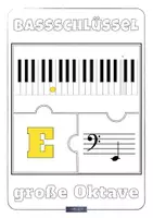 Vorschau - Mal- und Bastelvorlagen - MUSIK 🎵 Stammtöne im Bassschlüssel Tafelkarten • Musik Sekundarstufe - Seite 3