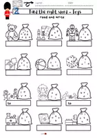 anteprima - Esercizi - Inglese Fogli di lavoro: Toys - Pagina 2