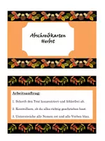 Vorschau - Aufgabenkarten - Herbstliche Abschreibkarten erweitert - Seite 1