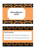 Vorschau - Aufgabenkarten - Herbstliche Abschreibkarten erweitert - Seite 2