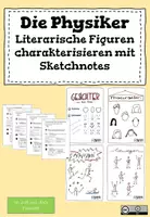 Vorschau - Arbeitsblätter - Die Physiker - kreative Charakterisierung mit Sketchnotes - Deckblatt