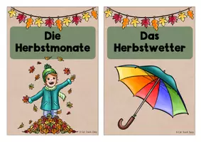 Vorschau - Arbeitsblätter - Mini-Lapbook - Jahreszeit Herbst Klasse 1/2 - Seite 2