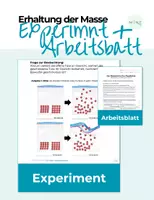 Vorschau - Arbeitsblätter - Gesetz Zur Erhaltung Der Masse Experiment mit Arbeitsblatt - Deckblatt