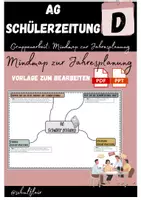 Vorschau - Arbeitsblätter - Schülerzeitung Gruppenarbeit - Mindmap - Deckblatt