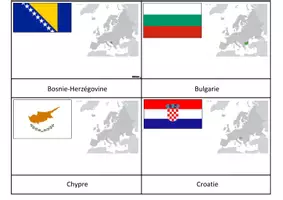 Aperçu - Apprentissages en autonomie - Cartes de nomenclature des drapeaux d'Europe - Page 3
