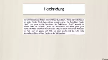 Vorschau - Arbeitsblätter - Materialpaket Buchstabe-, Punkte-, Wörterfresser - Seite 2