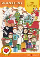 Vorschau - selbst erstellte Cliparts/Grafiken - Winterzauber | Satz von 28 | Farbige Winter-Cliparts - Deckblatt