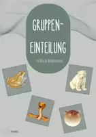 Vorschau - Spiele - Gruppeneinteilung mit Hilfe der Wirbeltierklassen - Deckblatt