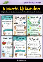 Vorschau - Anderer Materialtyp - 6 verschiedene Bären Urkunden für die Bärenklasse - Deckblatt