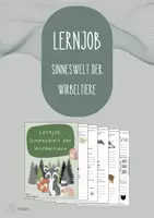 Vorschau - Stundenentwürfe - Lernjob "Sinneswelt der Wirbeltiere" - Deckblatt
