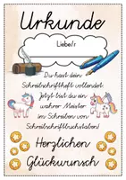 Vorschau - Anderer Materialtyp - 6 verschiedene Einhorn Urkunden für die Einhornklasse - Seite 3