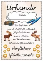Vorschau - Anderer Materialtyp - 6 verschiedene Elch Urkunden für die Elchklasse - Seite 3