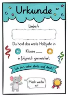 Vorschau - Anderer Materialtyp - 6 verschiedene Elefanten Urkunden für die Elefantenklasse - Seite 2