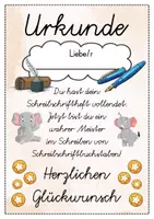 Vorschau - Anderer Materialtyp - 6 verschiedene Elefanten Urkunden für die Elefantenklasse - Seite 3