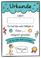 Vorschau - Anderer Materialtyp - 6 verschiedene Erdmännchen Urkunden für die Erdmännchenklasse - Seite 2