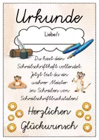 Vorschau - Anderer Materialtyp - 6 verschiedene Erdmännchen Urkunden für die Erdmännchenklasse - Seite 3