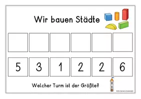 Vorschau - Arbeitsblätter - Größer kleiner gleich - Städtebau - Seite 3