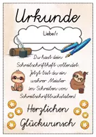 Vorschau - Anderer Materialtyp - 6 verschiedene Faultier Urkunden für die Faultierklasse - Seite 3