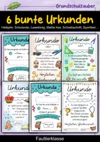 Vorschau - Anderer Materialtyp - 6 verschiedene Faultier Urkunden für die Faultierklasse - Deckblatt