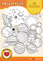 Vorschau - selbst erstellte Cliparts/Grafiken - Abgespaced! | 20er-Set | B&W Weltraum Clipart - Deckblatt