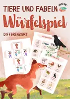 Vorschau - Mal- und Bastelvorlagen - 🎲 WÜRFELSPIEL - Fabeln 🦊 - Aktionsspiel für den Einstieg - Deckblatt