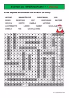 Vorschau - Arbeitsblätter - Suchsel Weihnachten (2-fach differenziert) - Seite 1