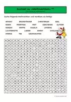 Vorschau - Arbeitsblätter - Suchsel Weihnachten (2-fach differenziert) - Seite 2