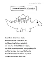 Vorschau - Arbeitsblätter - Dino Texte lesen Klasse 2 - Seite 2