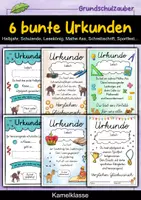 Vorschau - Anderer Materialtyp - 6 verschiedene Kamel Urkunden für die Kamelklasse - Deckblatt