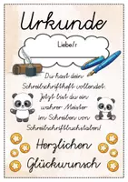 Vorschau - Anderer Materialtyp - 6 verschiedene Panda Urkunden für die Pandaklasse - Seite 3