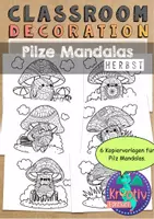 Vorschau - Mal- und Bastelvorlagen - Materialpaket: Herbst Mandalas - Seite 1