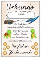 Vorschau - Anderer Materialtyp - 6 verschiedene Schildkröte Urkunden für die Schildkrötenklasse - Seite 3