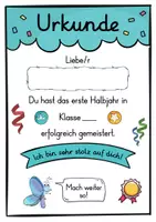 Vorschau - Anderer Materialtyp - 6 verschiedene Schmetterlinge Urkunden für die Schmetterlingklasse - Seite 2