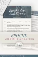 Vorschau - Stundenentwürfe - Aufklärung Wiederholungsfragen als Quiz - Deckblatt