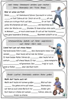 Vorschau - Arbeitsblätter - Lückentexte "Auf dem Skaterplatz" Im Park - DaZ / DaF / Deutsch - Seite 2