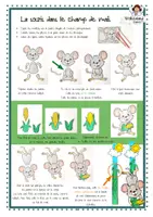 Aperçu - Matériel pour travaux manuels / dessin - Souris dans un champ de maïs Bricolage Décoration - Page 1